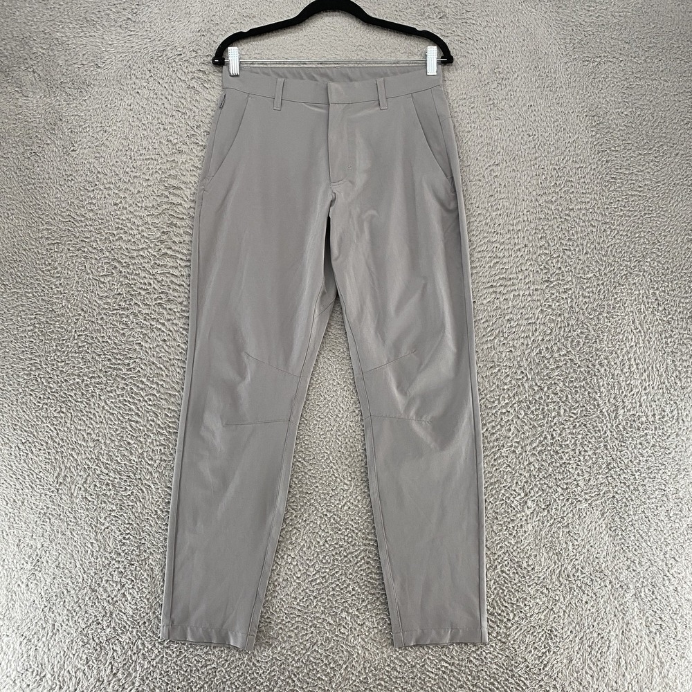 Fabletics The Only‎ Pants Mens 29x32 Gray Slim Tapered Performance Chino Golf